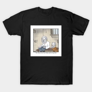 The Man in the Iron Mask and his dog Bob. T-Shirt